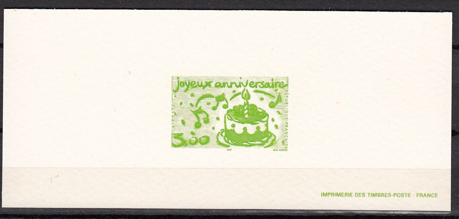 FRANCE GRAVURES DU TIMBRE N 3242 JOYEUX ANNIVERSAIRE 121975954983