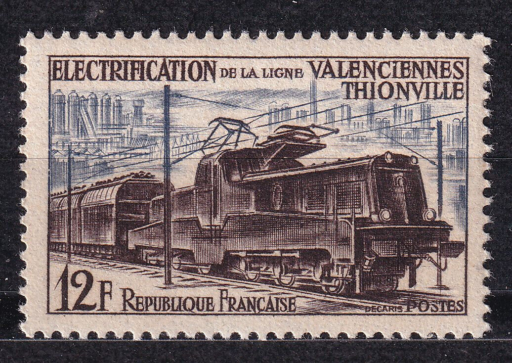 FRANCE TIMBRE NEUF N 1024 LOCOMOTIVE ALSTHOM VALENCIENNES THIONVILLE 404181498933