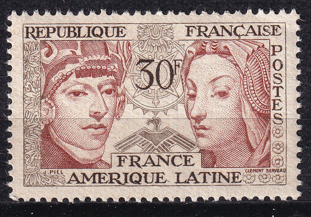 FRANCE TIMBRE NEUF N 1060 SCULPTURE PERUVIENNE DU XVI S 404181707843