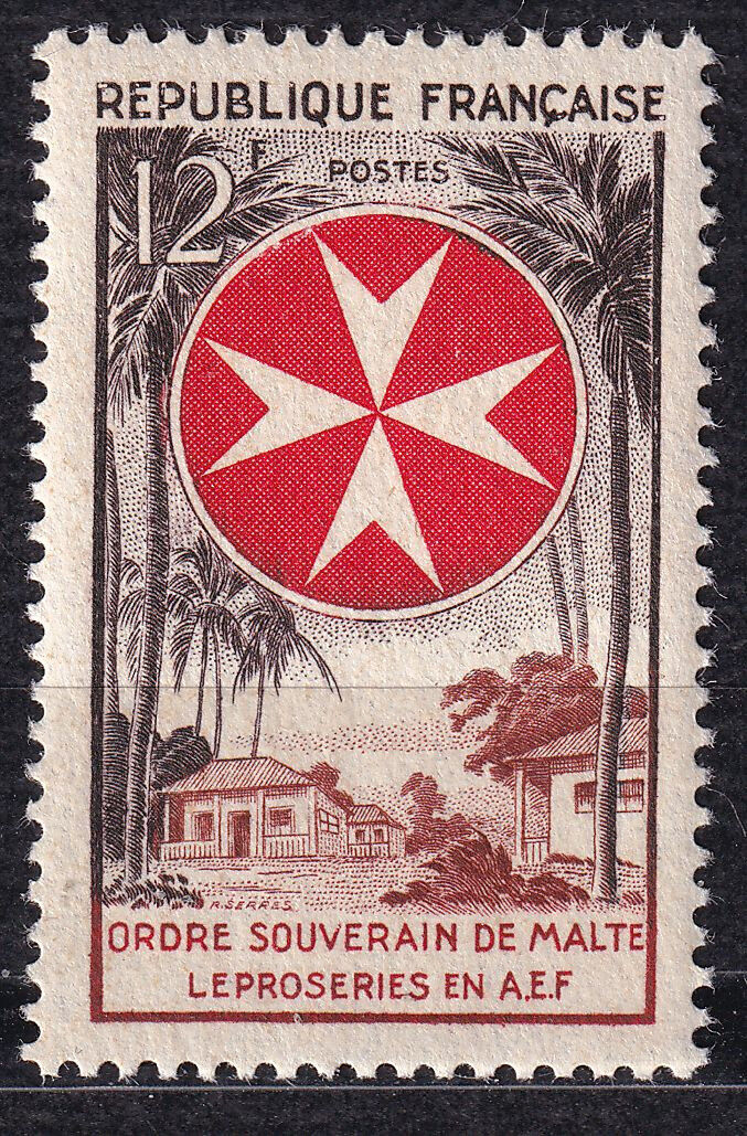 FRANCE TIMBRE NEUF N 1062 ORDRE DE MALTE L EPROSERIE EN AEF 125794976003