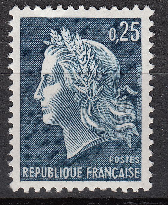 FRANCE TIMBRE NEUF N 1535 TYPE MARIANNE DE CHEIFFER 121908323043