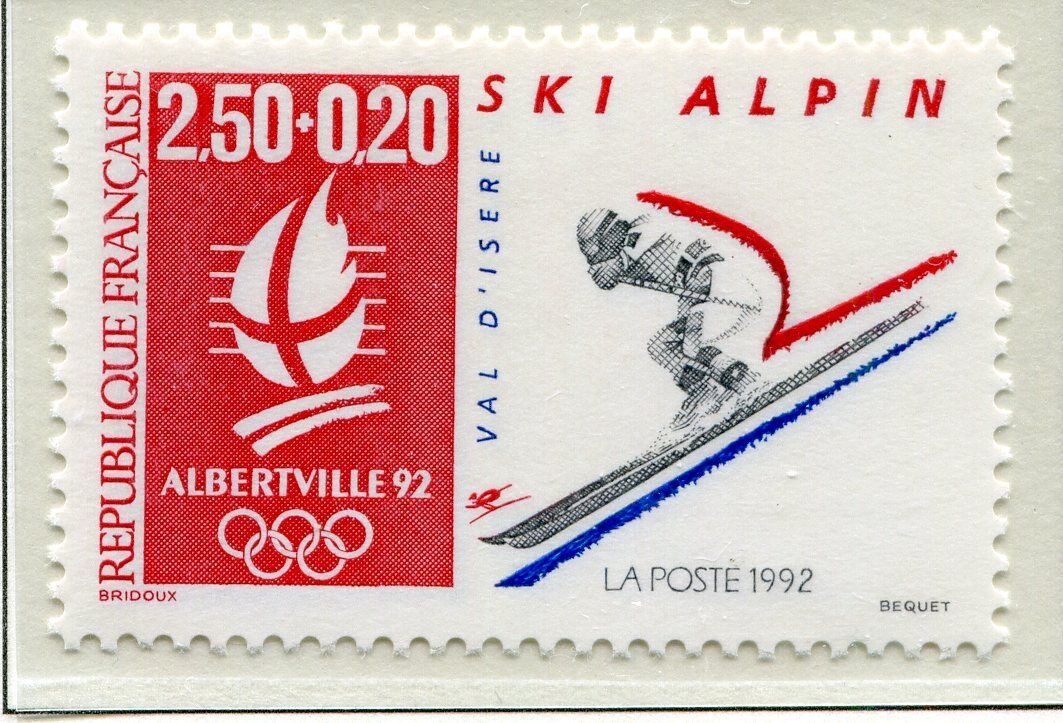 FRANCE TIMBRE NEUF N 2710 JEUX OLYMPIQUE SKI ALPIN 121492925553