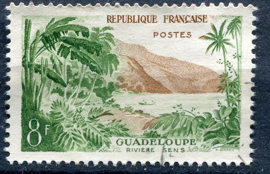 FRANCE TIMBRE OBL N 1125 RIVIERE SENS GUADELOUPE 110936115733