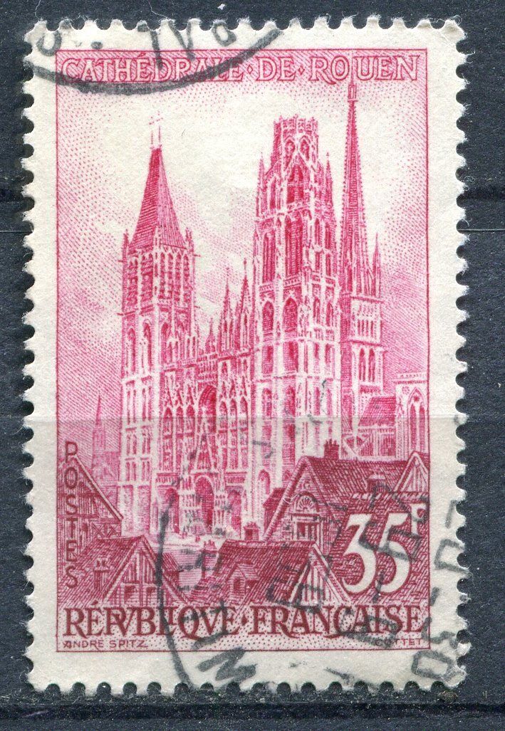 FRANCE TIMBRE OBL N 1129 CATHEDRALE DE ROUEN 120968553303