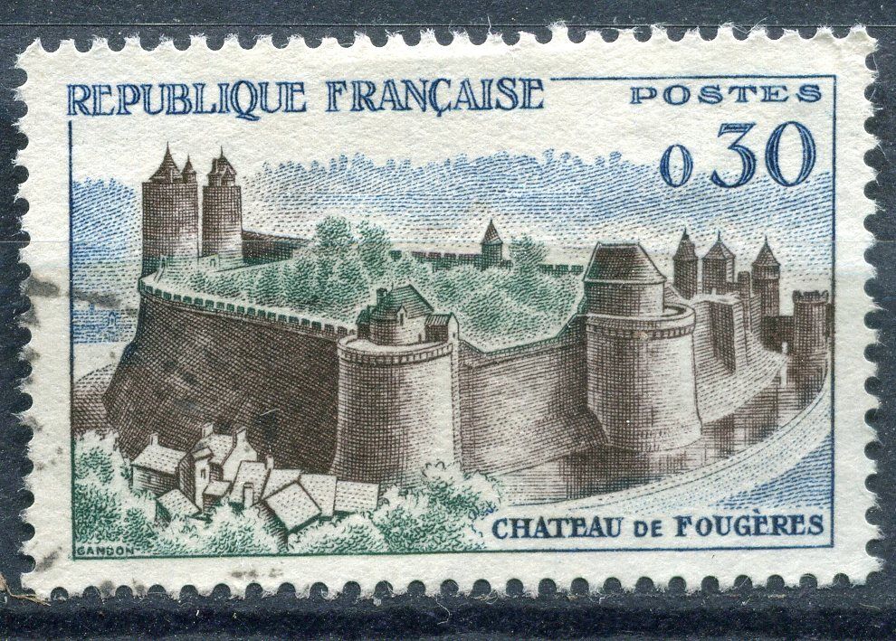 FRANCE TIMBRE OBL N 1236 CHATEAU DE FOUGERES 110934676333