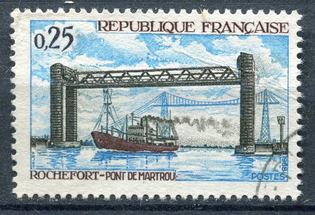 FRANCE TIMBRE OBL N 1564 PONT MARTOU A ROCHEFORT 110934046623