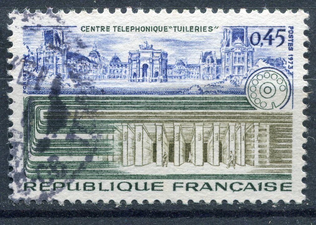 FRANCE TIMBRE OBL N 1750 CENTRE TELEPHONIQUE TUILERIES 120968461173