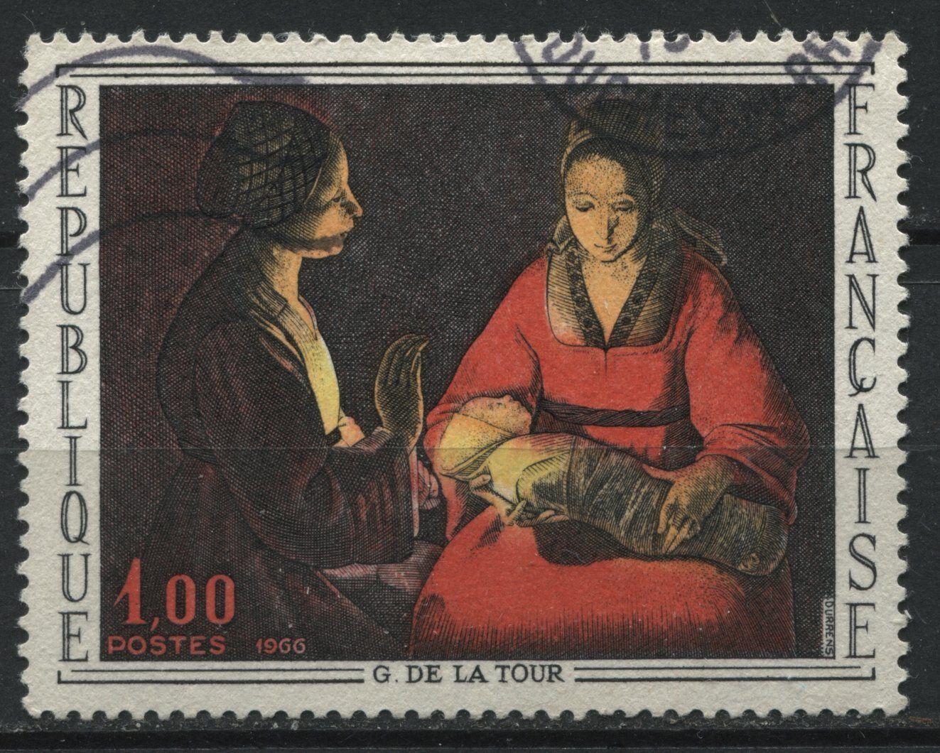 FRANCE TIMBRE OBL N1479 LE NOUVEAU NE DE GEORGES DE LA TOUR 120961684613