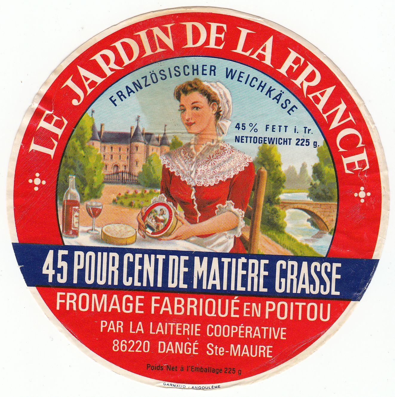 FROMAGE CAMEMBERT LE JARDIN DE LA FRANCE DANGE STE MAURE POITOU 400927941523