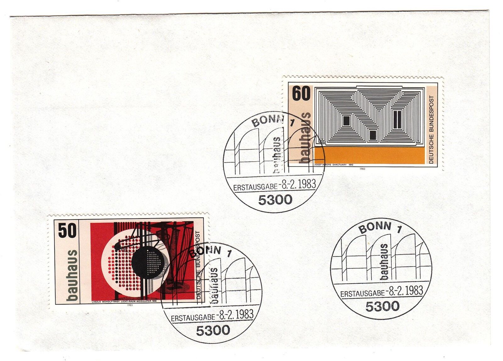 LETTRE COMMEMORATIVE ALLEMAGNE TIMBRE N 997 996 ARCHITECTURE 121889134793