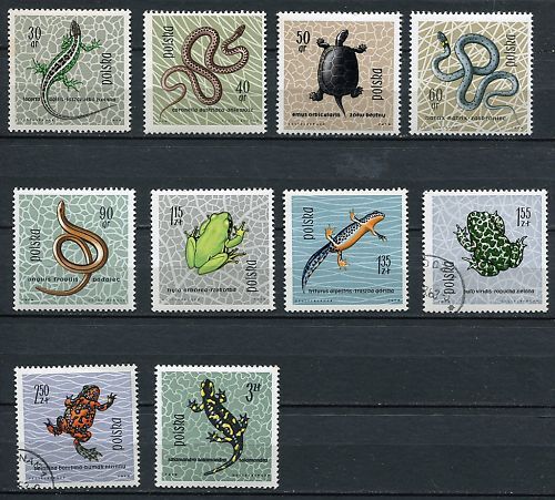 LOT TIMBRES POLSKA PROTECTION REPTILES ET AMPHIBIENS 110639881703