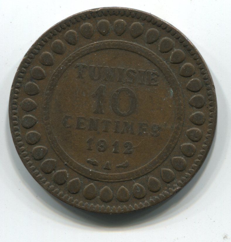 MONNAIE 10 CENTIMES TUNISIE 1912 A COIN 110856921373