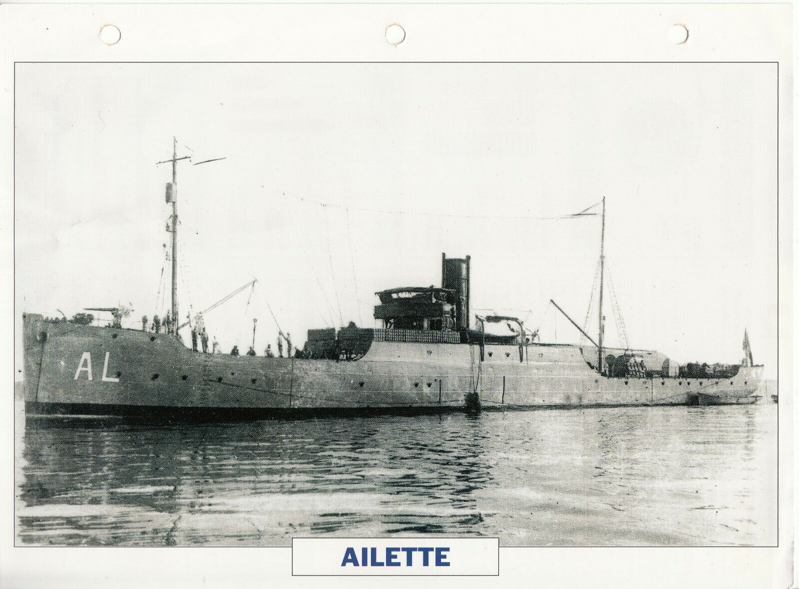 PHOTO BATEAU MILITAIRE AVISO AILETTE FRANCE 1918 401780606393