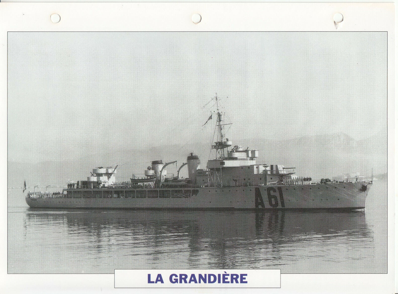 PHOTO BATEAU MILITAIRE AVISO LA GRANDIERE FRANCE 1939 123792999653