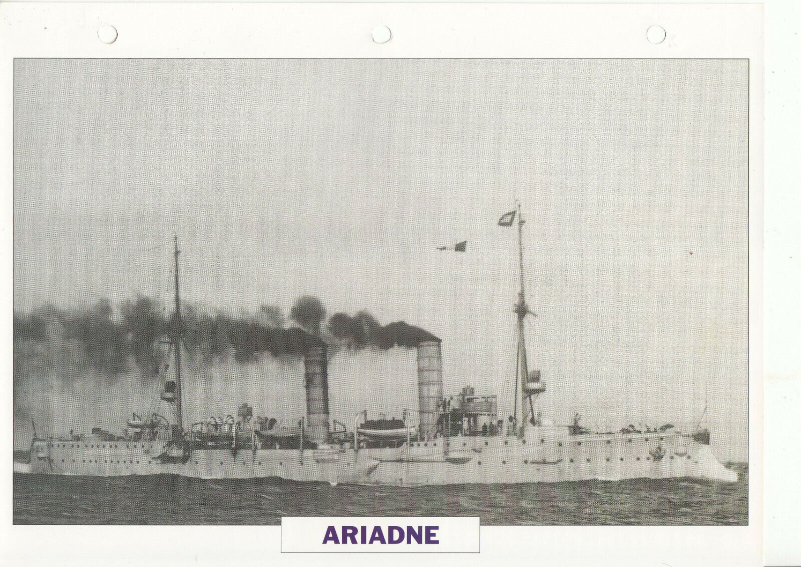 PHOTO BATEAU MILITAIRE CROISEUR ARIADNE ALLEMAGNE 1900 401774060933