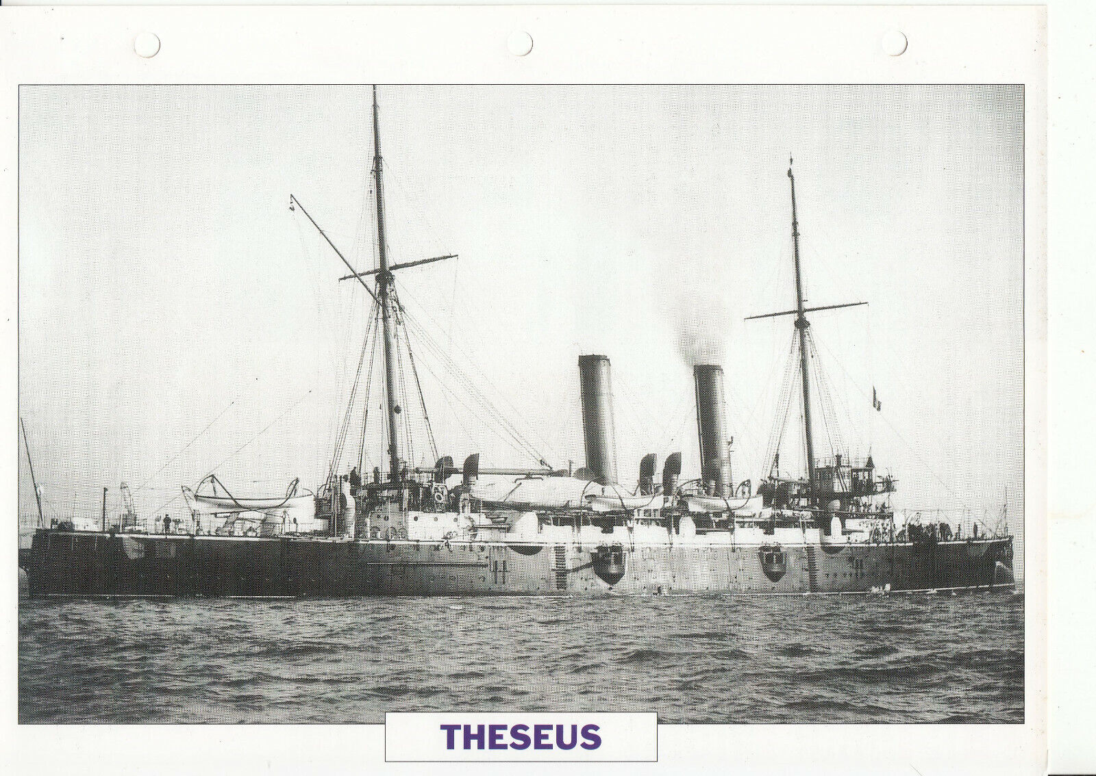 PHOTO BATEAU MILITAIRE CROISEUR THESEUS GRANDE BRETAGNE 1892 401774060943