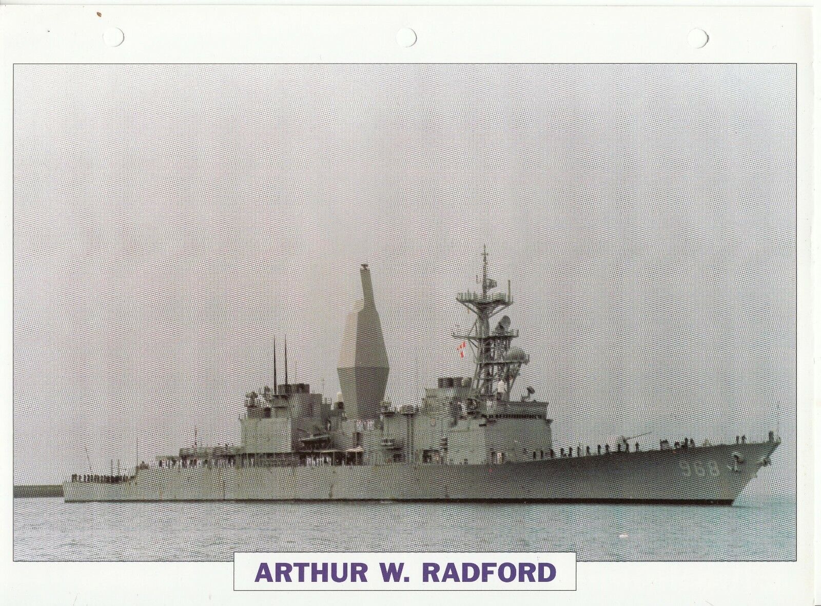 PHOTO BATEAU MILITAIRE DESTROYER ARTHUR W RADFORD USA 1975 401766674493