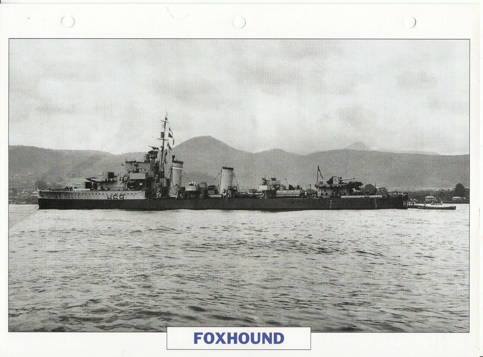 PHOTO BATEAU MILITAIRE DESTROYER FOXHOUND GRANDE BRETAGNE 1934 401767232873