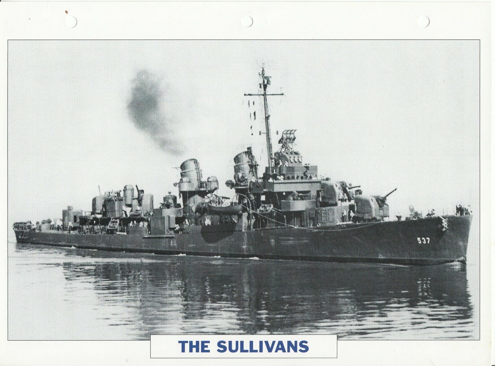 PHOTO BATEAU MILITAIRE DESTROYER THE SULLIVANS USA 1943 401766674483