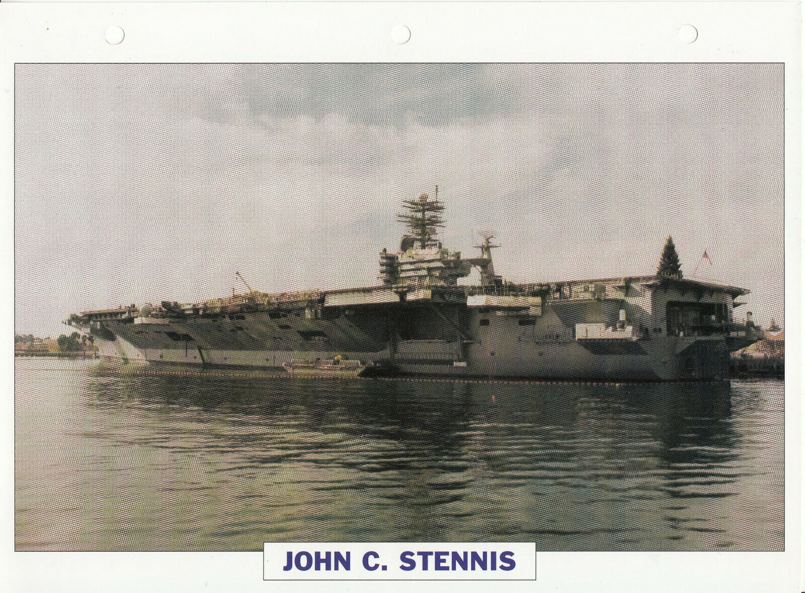 PHOTO BATEAU MILITAIRE PORTE AVIONS JOHN C STENNIS USA 1993 123792999663