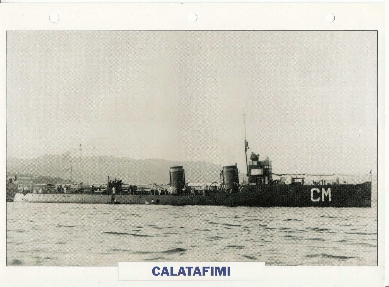 PHOTO BATEAU MILITAIRE TORPILLEUR CALATAFIMI ITALIE 1923 401767842393