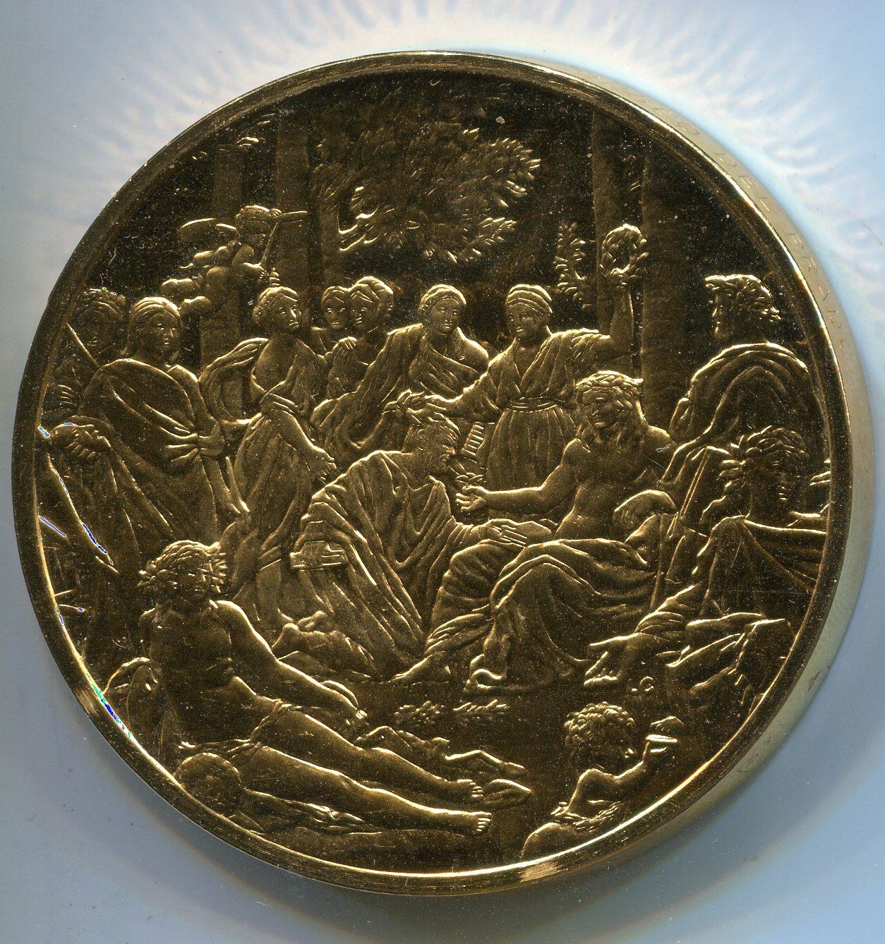 RARE MEDAILLE LES TRESORS ARTISTIQUE DU MUSEE DU PRADO OR 24 CARAT 400621426913