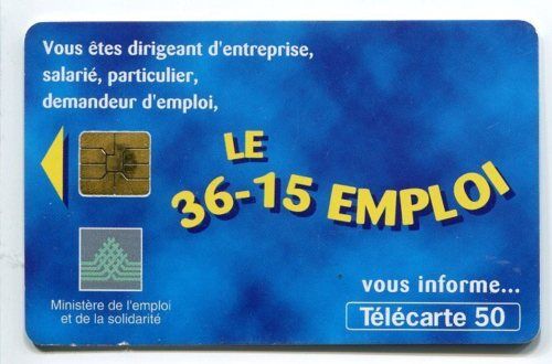 TELECARTE 50 36 15 EMPLOIS 120656541513