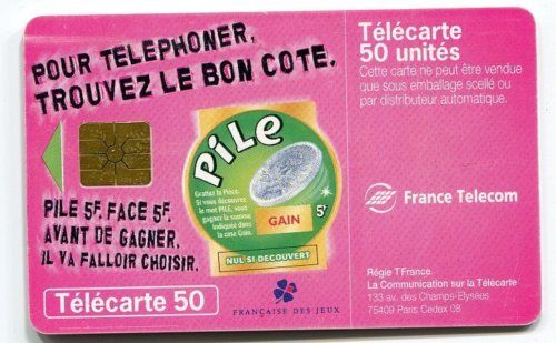 TELECARTE 50 POUR TELEPHONER TROUVEZ LE BON COTE 110620815383