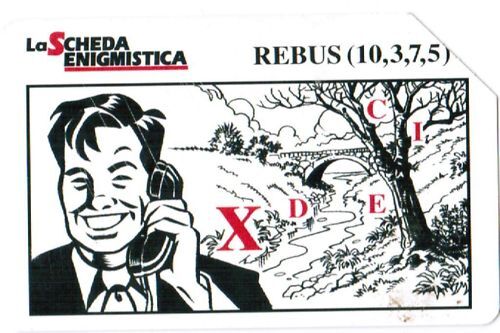 TELECARTE TELECOM ITALIA LA SCHEDA ENIGMISTICA 120657061513