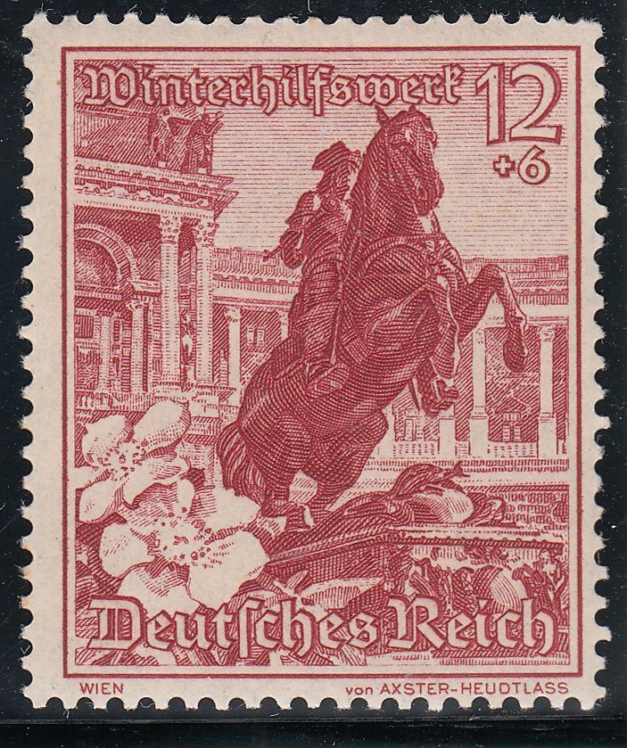 TIMBRE ALLEMAGNE NEUF CHARNIERE N 621 MONUMENT DU PRINCE EUGENE ROSE ALPINE 401180084723