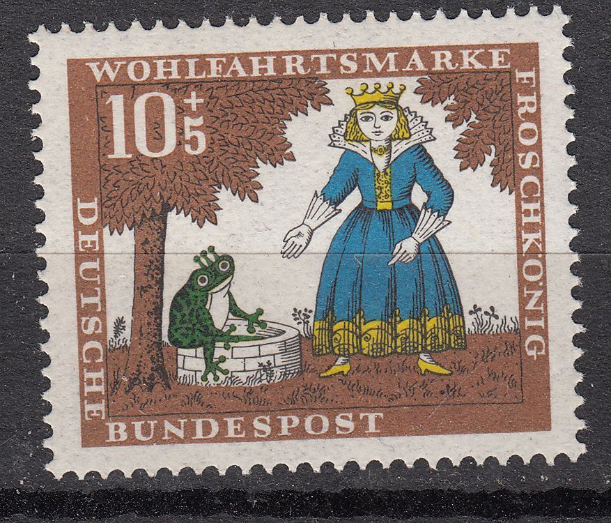 TIMBRE ALLEMAGNE NEUF N 380 LE ROI DES GRENOUILLES FRERES GRIMM 401253038333