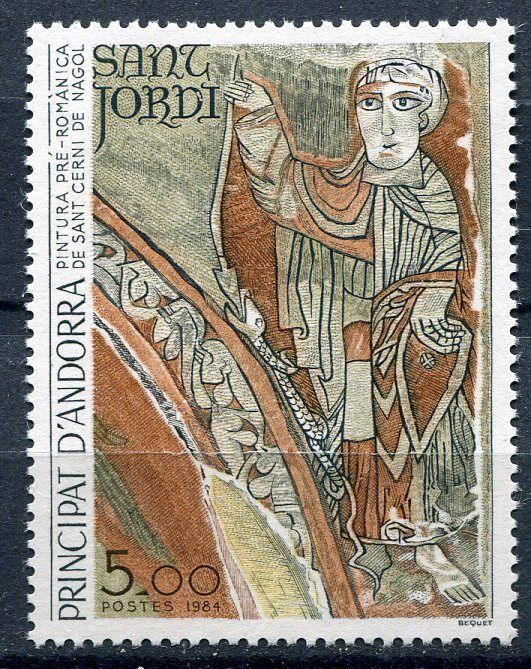 TIMBRE ANDORRE FRANCE NEUF N 334 PEINTURE PRE ROMANE SANT CERNI DE NAGOL 400743570773