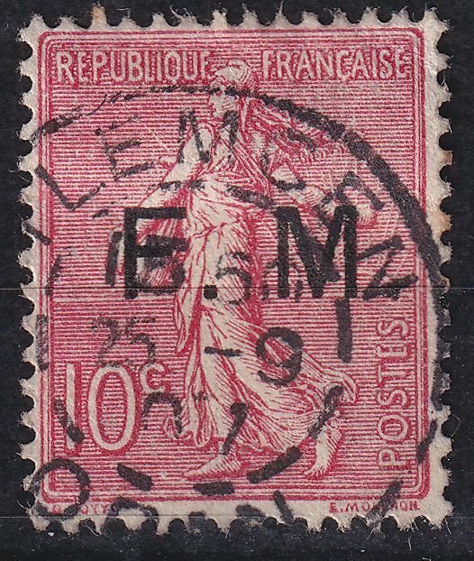 TIMBRE FRANCE FRANCHISE MILITAIRE OBL N 4 125298311543