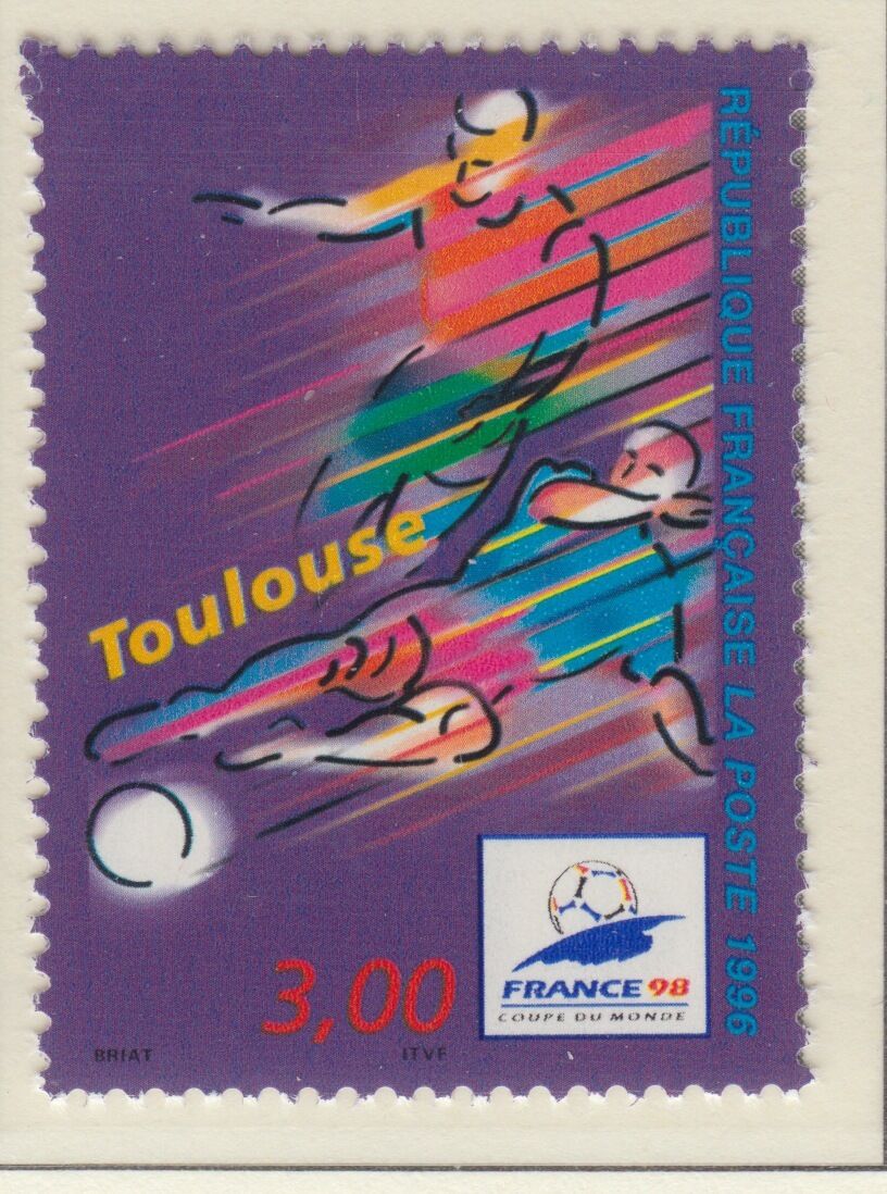 TIMBRE FRANCE NEUF N 3013 COUPE DU MONDES DE FOOTBALL TOULOUSE 400815538423