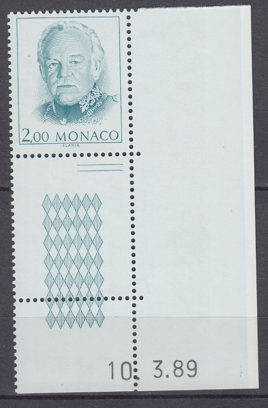 TIMBRE MONACO COIN DATE NEUF N 1671 RAINIER III 123517144873