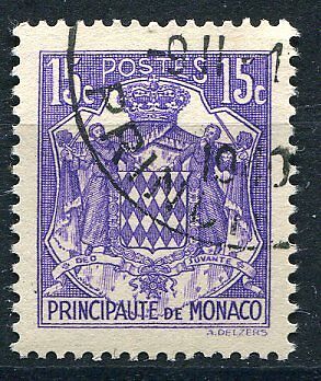 TIMBRE MONACO N 158 A BLASONS ARMOIRIES 400687577313