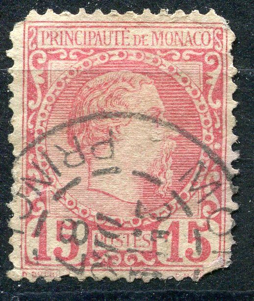 TIMBRE MONACO N 5 CHARLES II COTE 45 EUROS 121303148383