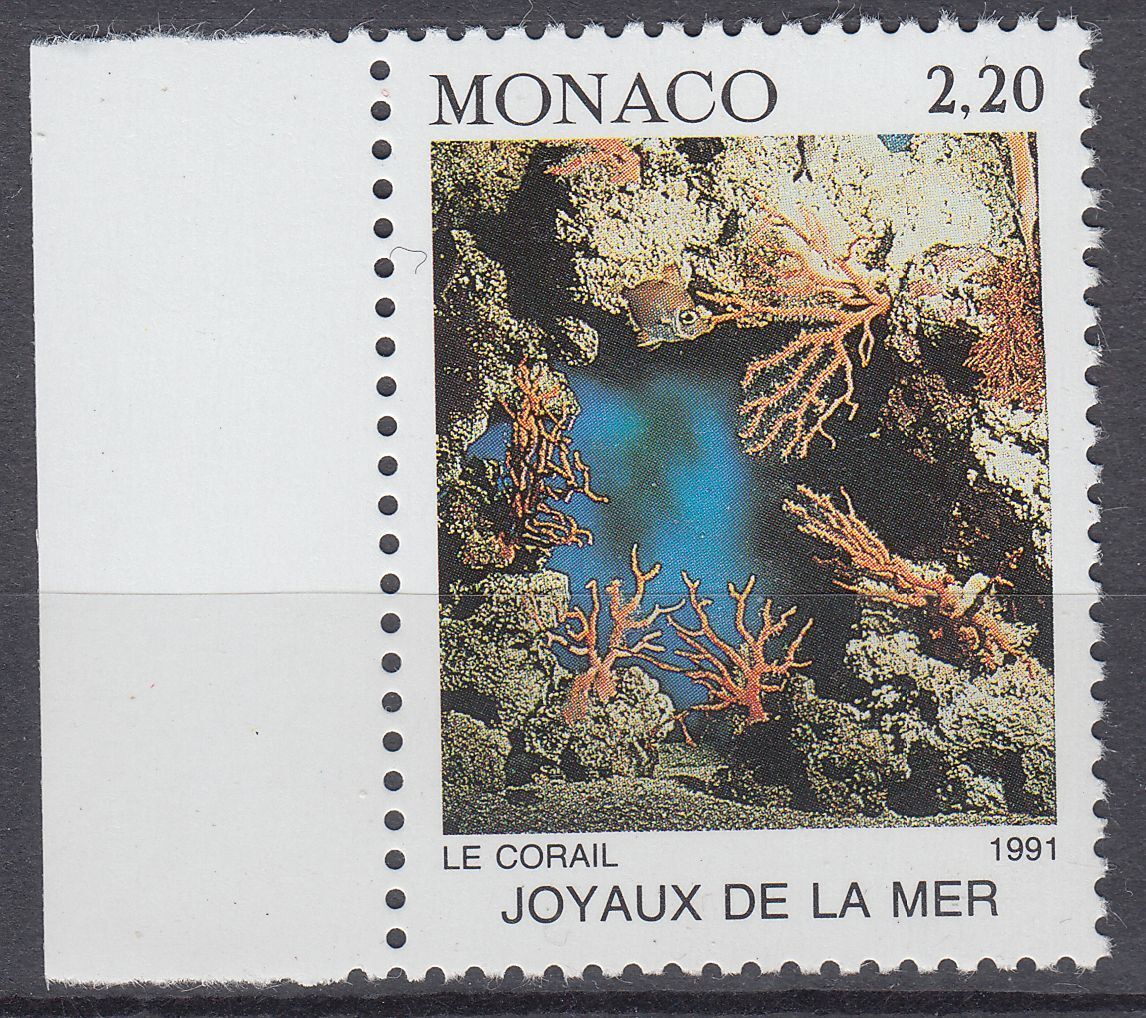 TIMBRE MONACO NEUF N 1774 JOYAUX DE LA MER LE CORAIL PRODUIT DE LA MER 401653198773