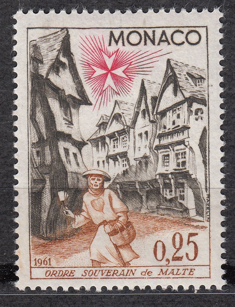 TIMBRE MONACO NEUF N 552 HOMMAGE LORDRE DE MALTE LEPREUX TRAVERSANT LA VILLE 123071027293