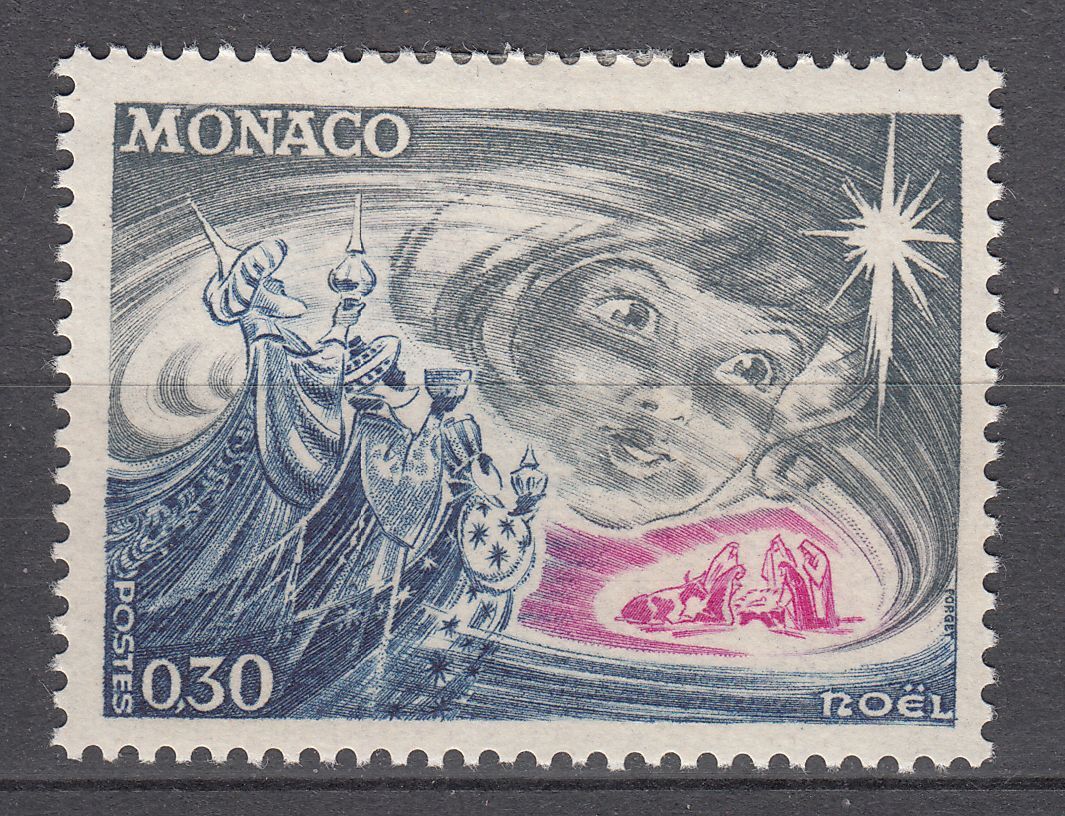 TIMBRE MONACO NEUF N 900 NOEL VISAGE D ENFANT LA NATIVITE ET LES ROIS MAGES 401588784233