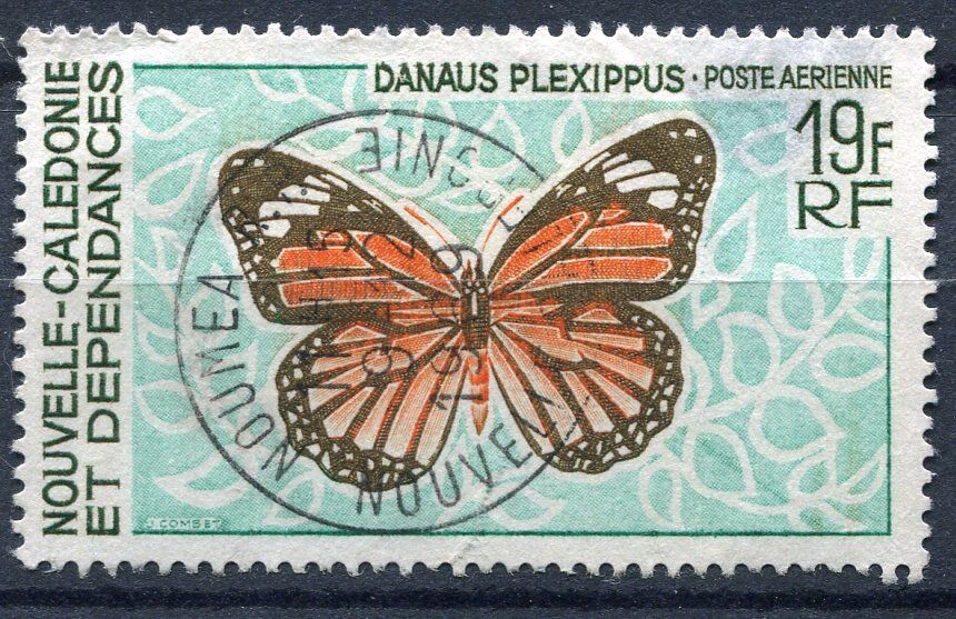 TIMBRE OBL NOUVELLE CALEDONIE FRANCE N 92 PA PAPILLON DANAUS PLEXIPPUS 120998848433