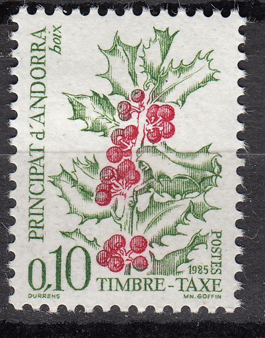 TIMBRE TAXE ANDORRE FRANCE NEUF N 53 BAIES SAUVAGES 122269006453