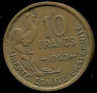 10 FRANCS GUIRAUD 1953 110766652064