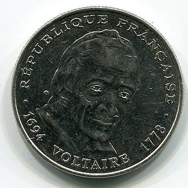 5 FRANCS 1994 VOLTAIRE 121073195584