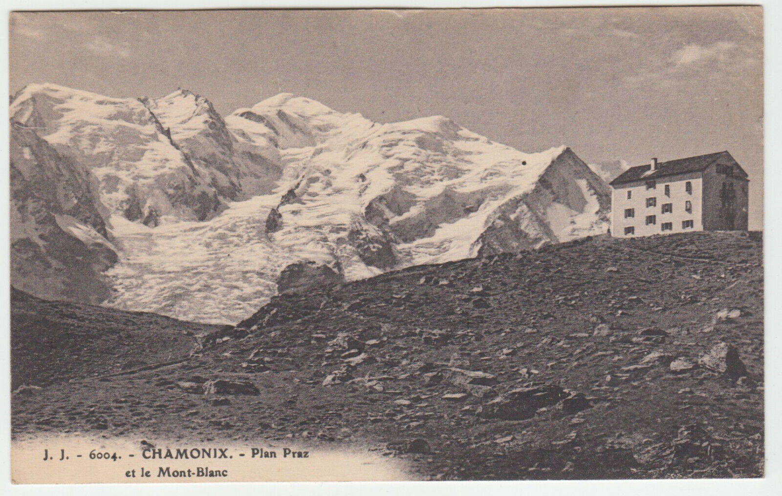 CARTE POSTALE CHAMONIX PLAN PRAZ ET LE MONT BLANC 124761908544