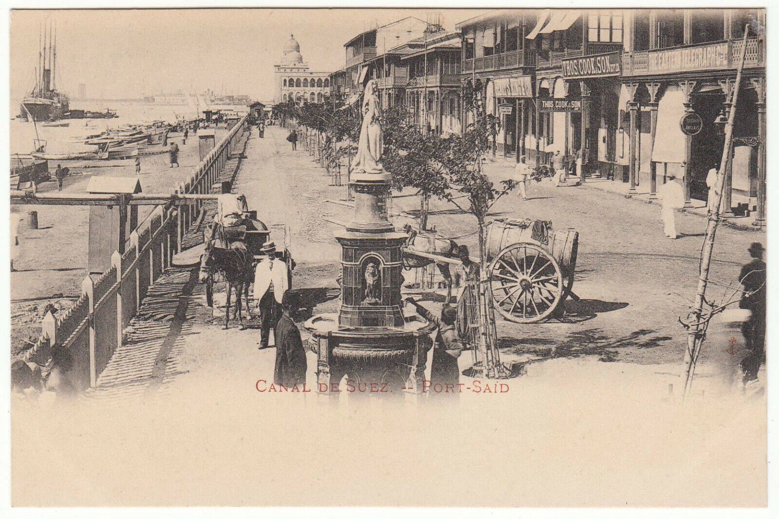 CARTE POSTALE EGYPTE CANAL DE SUEZ PORT SAID 401945861224