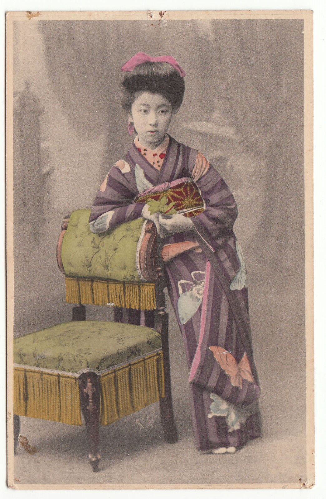 CARTE POSTALE FEMME JAPON TENUE TRADITIONNEL 123014041684