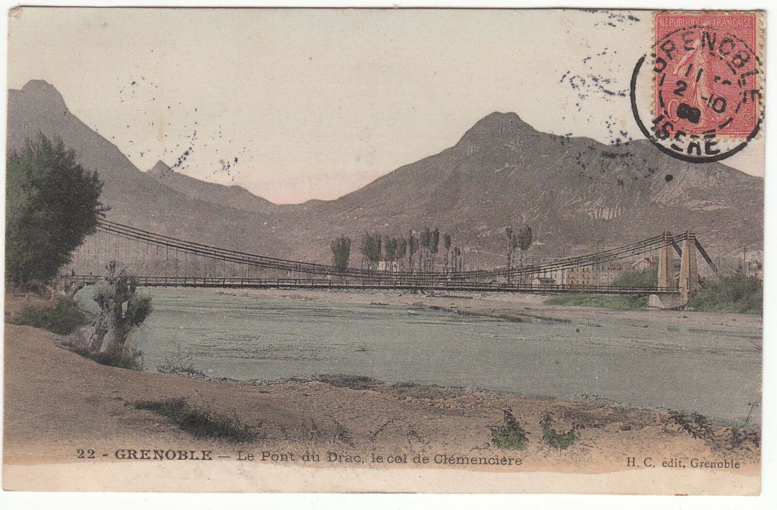 CARTE POSTALE GRENOBLE LE PONT DU DRAC LE COL DE CLEMENCIERE 401221090564