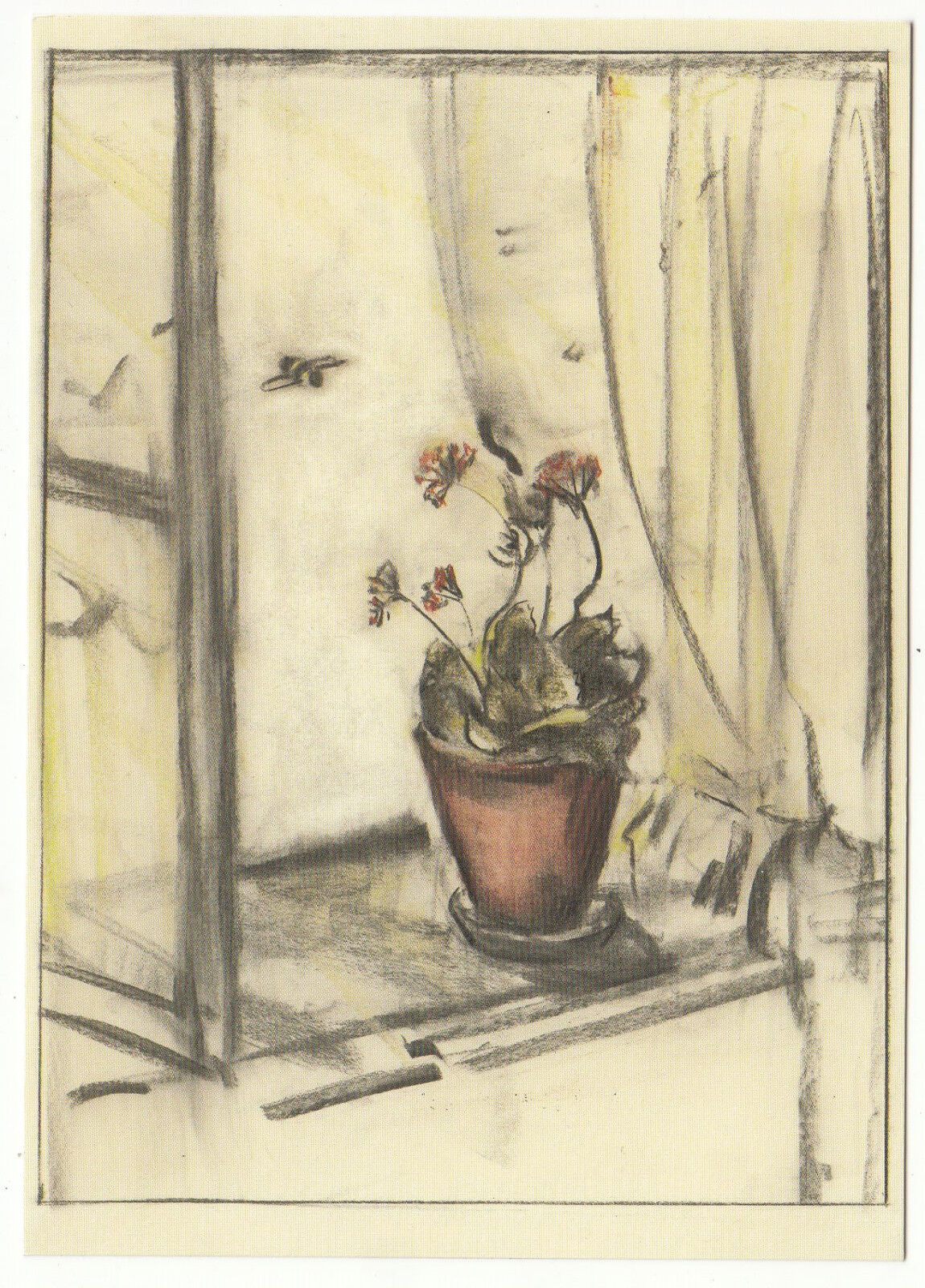 CARTE POSTALE ILLUSTRATEUR HUMMEL KALANCHOE MIT HUMMEL KOHLE PASTELL 1943 / 44