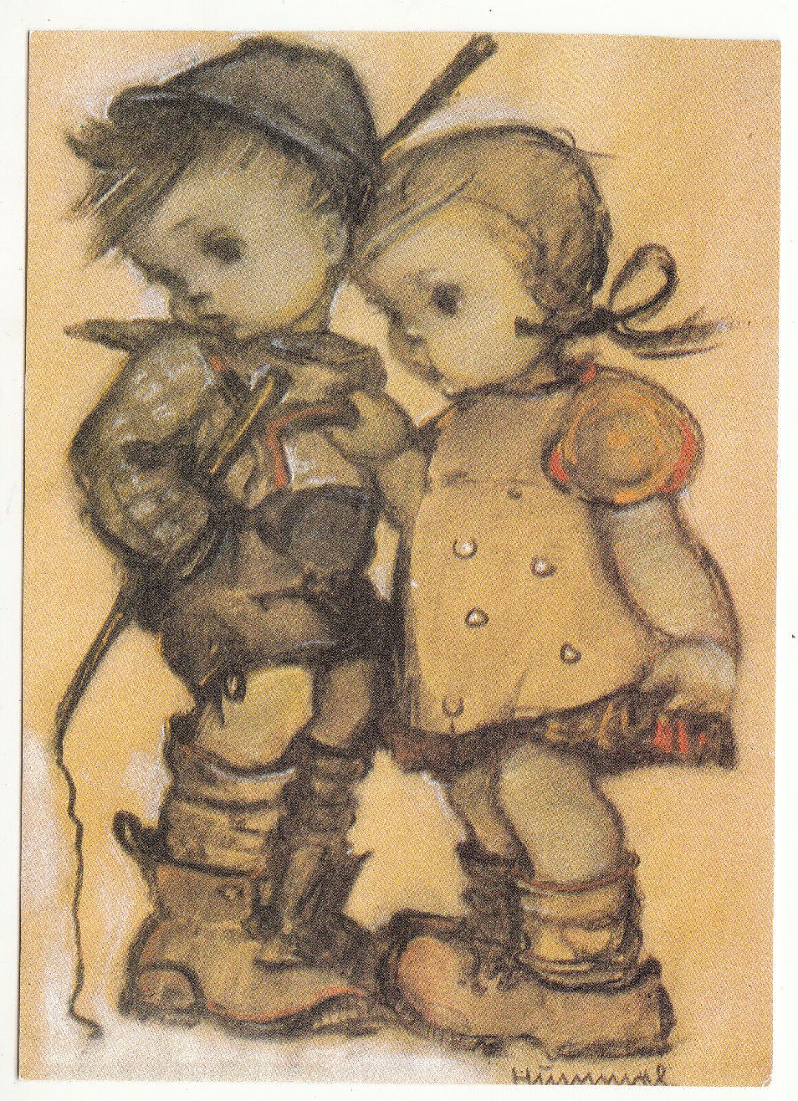 CARTE POSTALE ILLUSTRATEUR HUMMEL N 206 HANSEL AND GRETEL 122993157814